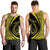 Hawaii Fish Hook Polynesian Tank Top - Circle Style Yellow - AH - Polynesian Pride