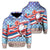 Hawaii Flag Santa Claus Pattern Christmas Hoodie Noel Style Unisex Blue - Polynesian Pride