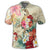 Hawaii Floral Turtle Polo Shirt Beige - Polynesian Pride