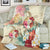 Hawaii Floral Turtle Premium Blankets - Beige - AH - Polynesian Pride