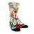 Hawaii Floral Turtle Crew Socks - Beige - AH - Polynesian Pride