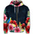 Hawaii Forest Hibiscus Zip Hoodie - Polynesian Pride