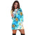 Hawaii Fresh Beach Turtle Plumeria Hoodie Dress - AH - Brian Style - Polynesian Pride