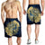 Hawaii Galaxay Yin Yang Turtle Shark Hibiscus Plumeria Men's Shorts - AH - Polynesian Pride