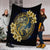 Hawaii Galaxay Yin Yang Turtle Shark Hibiscus Plumeria Premium Blankets - AH - Polynesian Pride