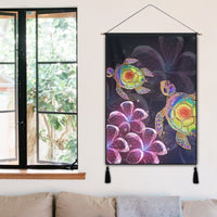 Hawaii Galaxy Turtle Hibiscus Hanging Poster - AH - Polynesian Pride
