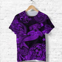 Custom Hawaii Hammer Shark Polynesian T Shirt Unique Style Purple LT8 - Polynesian Pride