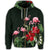 Hawaii Hibiscus Flamingo Zip Hoodie - Polynesian Pride