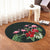 Hawaii Hibiscus Flamingo Round Carpet - AH - Polynesian Pride