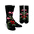 Hawaii Hibiscus Flamingo Crew Socks - AH Crew Socks White - Polynesian Pride