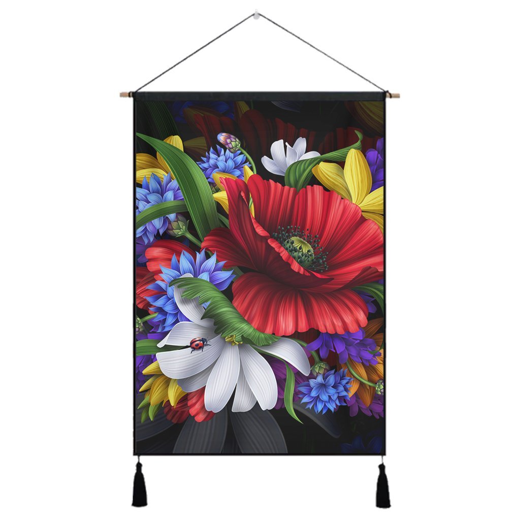 Hawaii Hibiscus Flower Beautiful Hanging Poster - AH Hanging Poster Cotton And Linen - Polynesian Pride