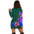 Hawaii Hibiscus Origin Hoodie Dress - AH - Polynesian Pride