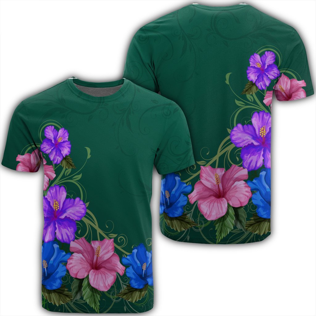 Hawaii Hibiscus Origin T Shirt Unisex Black - Polynesian Pride