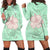 Hawaii Hibiscus Pastel Hoodie Dress - AH Black - Polynesian Pride