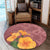 Hawaii Hibiscus Pink Round Carpet - AH - Polynesian Pride