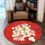 Hawaii Hibiscus Polynesian Round Carpet - AH - Polynesian Pride