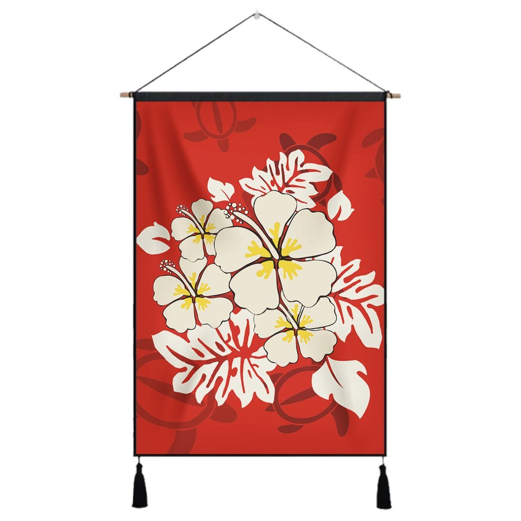 Hawaii Hibiscus Polynesian Hanging Poster - AH Hanging Poster Cotton And Linen - Polynesian Pride