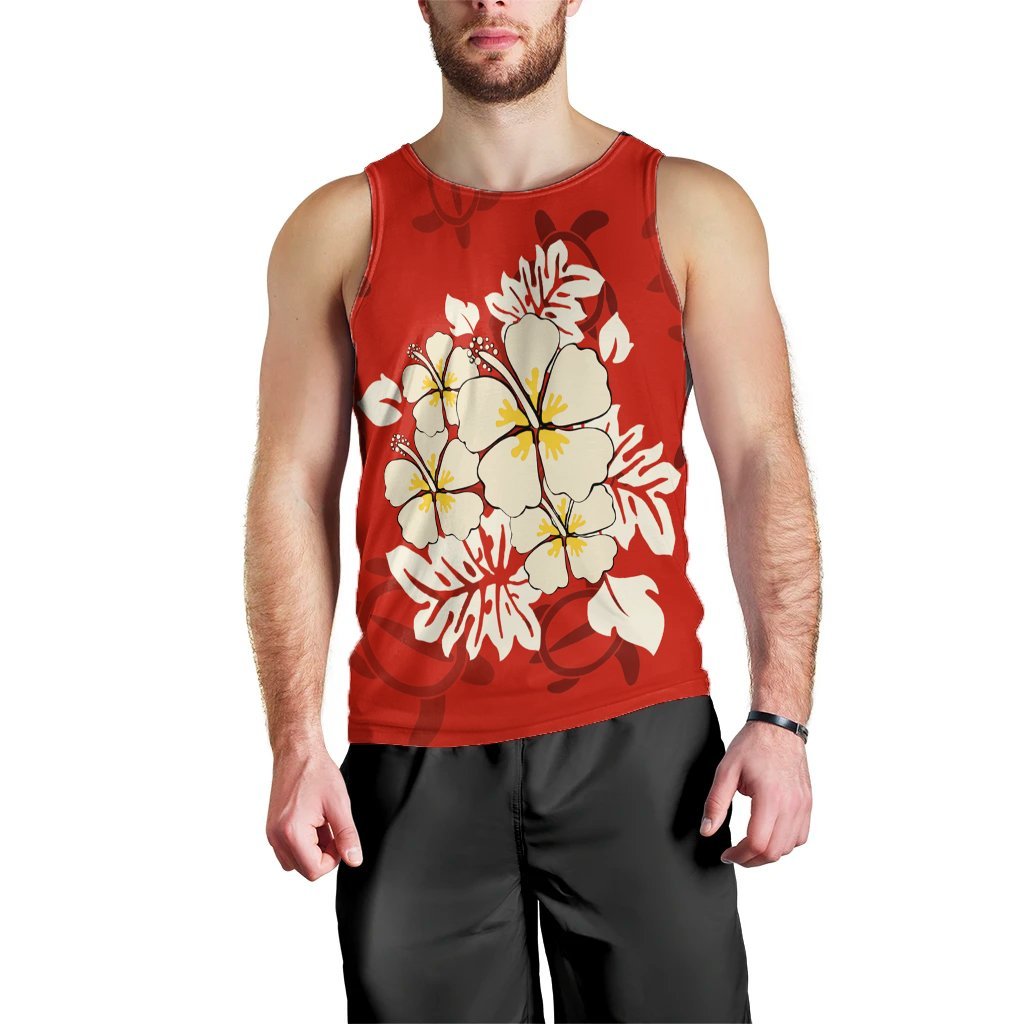 Hawaii Hibiscus Polynesian Tank Top - AH Black - Polynesian Pride