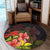 Hawaii Hibiscus Tree Round Carpet - AH - Polynesian Pride