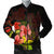 Hawaii Hibiscus Tree Bomber Jacket - AH Black Unisex - Polynesian Pride