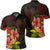 Hawaii Hibiscus Tree Polo Shirt Unisex Black - Polynesian Pride