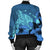 Hawaii Hibiscus Turtle Bomber Jacket - AH - Polynesian Pride