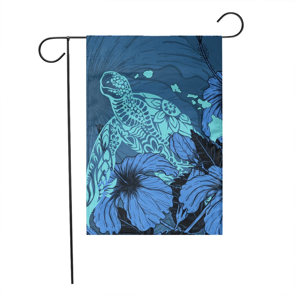 Hawaii Hibiscus Turtle Flag - AH - Polynesian Pride