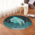 Hawaii Hibiscus Wale Polynesian Round Carpet - AH - Polynesian Pride