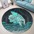 Hawaii Hibiscus Wale Polynesian Round Carpet - AH - Polynesian Pride