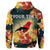 Custom Hawaii Honeycreeper Hibiscus Hoodie - Polynesian Pride