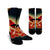 Hawaii Honeycreeper Hibiscus Crew Socks - AH Crew Socks White - Polynesian Pride