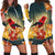 Hawaii Honeycreeper Hibiscus Hoodie Dress - AH Black - Polynesian Pride