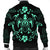 Hawaii Honu Turtle Dolphin With Plumeria Bomber Jacket - AH - Polynesian Pride