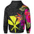 Hawaii Zip up Hoodie Hibiscus Polynesian Pattern - Polynesian Pride