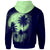 Hawaii Zip up Hoodie The Sea At Night - Polynesian Pride