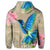 Hawaii Humming Bird Hibiscus Polynesian Zip Hoodie - Polynesian Pride