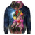 Hawaiian Kanaka Colorful Hula Girl Hoodie Dinh Style - Polynesian Pride