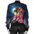 Hawaii Kanaka Colorful Hula Girl Bomber Jacket - Dinh Style - Polynesian Pride