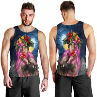Hawaii Kanaka Colorful Hula Girl Tank Top - Dinh Style - Polynesian Pride