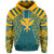 Hawaii Kanaka Football Jersey Polynesian Hoodie Cyan & Yellow Victor Style - Polynesian Pride