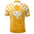 Hawaii Kanaka Football Jersey Polynesian Polo Shirt Yellow and White Victor Style - Polynesian Pride