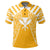 Hawaii Kanaka Football Jersey Polynesian Polo Shirt Yellow and White Victor Style - Polynesian Pride