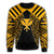 Hawaii Kanaka Football Jersey Polynesian Sweatshirt - Black & Yellow - Victor Style - AH - Polynesian Pride