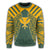 Hawaii Kanaka Football Jersey Polynesian Sweatshirt - Green & Yellow - Victor Style - AH - Polynesian Pride