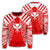 Hawaii Kanaka Football Jersey Polynesian Sweatshirt - Red & White - Victor Style - AH Unisex Red - Polynesian Pride