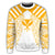 Hawaii Kanaka Football Jersey Polynesian Sweatshirt - White & Yellow - Victor Style - AH - Polynesian Pride