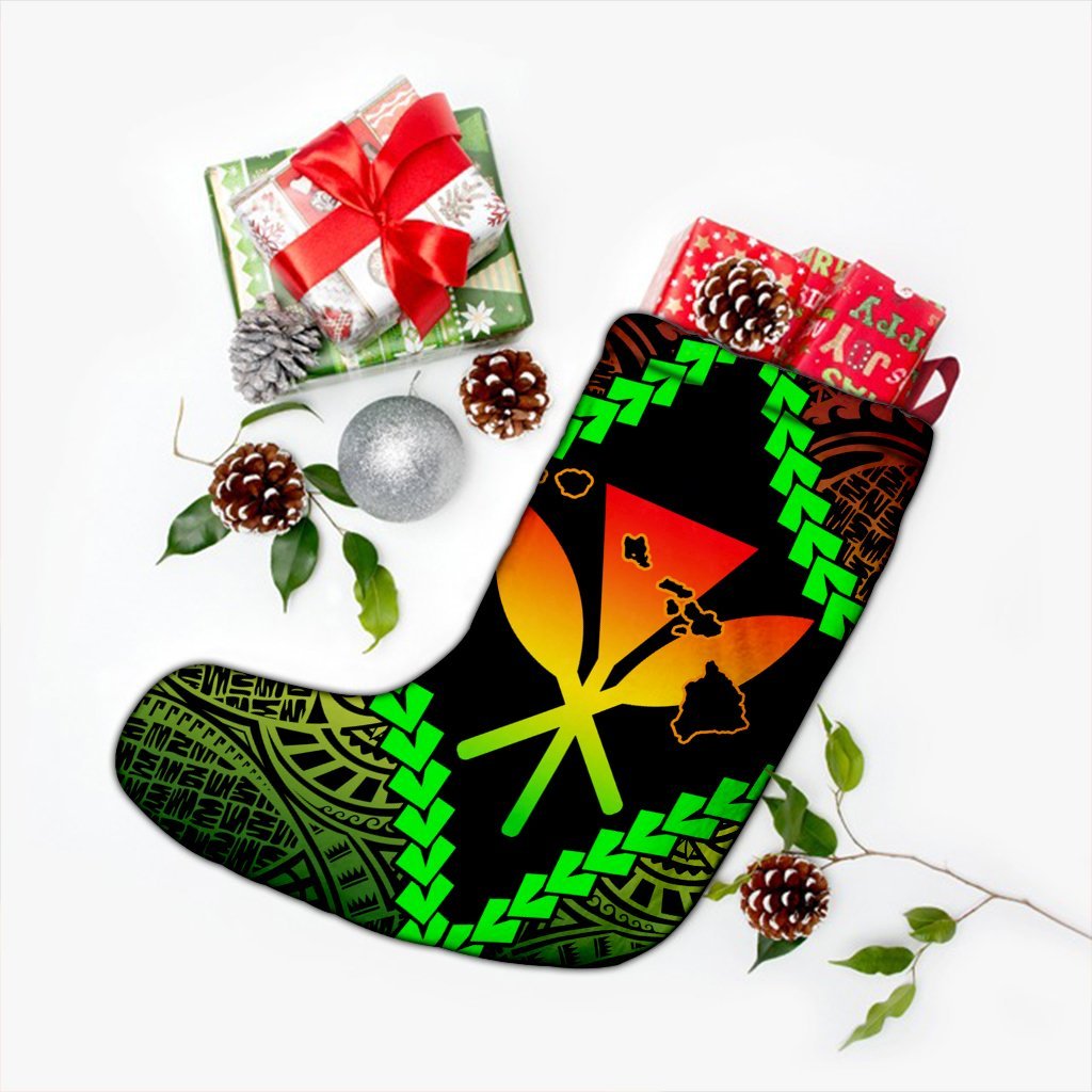 Hawaii Kanaka Kakau Polynesian Christmas Stocking - AH - Polynesian Pride
