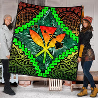 Hawaii Kanaka Kakau Tropical Polynesian Premium Quilts - AH - Polynesian Pride