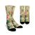 Hawaii Kanaka Maoli Plumeria Palm Trees Hammer Shark Crew Socks - AH Crew Socks White - Polynesian Pride