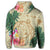 Hawaii Kanaka Maoli Polynesian Flowers Turtle Zip Hoodie - Polynesian Pride